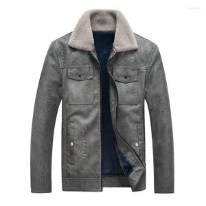 Men's Jackets Winter Windproof and Warm Plush Leather Jacket 2024 Solid Color Casual Thick Coat Motorcycle Suit Bomber Clothing