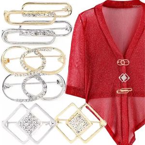 Spille Perle Spilla geometrica Spilla Fascino Spilla da balia Maglione Cardigan Clip Catena Universale Decorazione ad ago fisso Gioielli