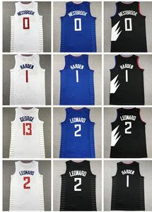 Westbrook 0 Harden 1 Leonaro 2 Gedrge 13 Basketbol Formaları Gömlek Üstleri MVP Top Satış Yakuda Mağazası