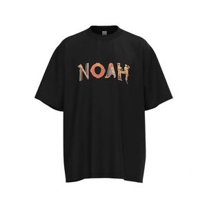 24SS Noah NYC Core Angel Wings Mała moda marka American Summer Pure Cotton Loose Męskie Para T-shirt z krótkim rękawem