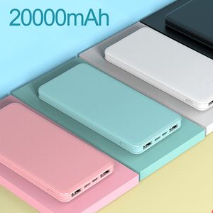 Mobiltelefon Power Bank Portable PowerBank 20000mah Fast Charging Stora kapacitet Externt batteri