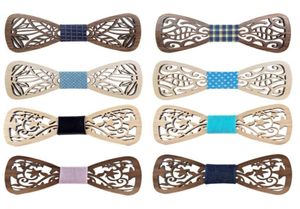 New Wood Bow Tie Mens Papillon in legno Gravatas Corbatas Business Butterfly Cravatta Cravatte per uomo Wood8070197