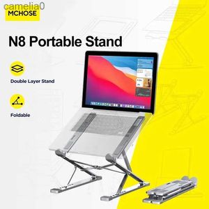 Tablet PC Stands MC N8 Adjustable Portable Laptop Stand Aluminum for Macbook Tablet Notebook Stand Table Cooling Pad Foldable Laptop HolderL231225