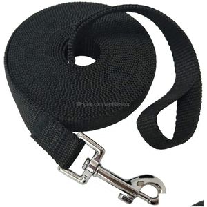 Coleiras de cachorro trelas trela de treinamento para pequenos cães médios grandes 5m 6m 9m 15m longo chumbo obediência recall cam3507236 gota entrega ho dh8o1