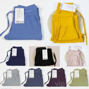 Roupas lu alinhar lu menina pronta para calças yoga calças esportivas jogging fitness sweatpants mulher musculação exercício de secagem rápida solto fittin