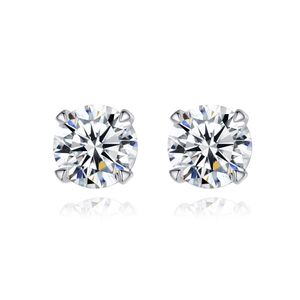 S925 Silver Moissanite stadningi biżuteria europa moda kobiety cztery pazur super flash moissanite znakomity kolczyki damskie przyjęcie weselne Walentynki Gift SPC