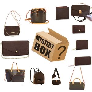 Tajemnicze pudełko luksusowe projektanci torby dla kobiet, ślepe skrzynie losowe, świąteczne urodziny zaskoczenie uprzejme, szczęście dla dorosłych prezent, takie jak torba na ramię, plecak, torebki, portfel