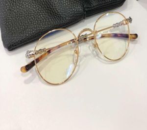 ゴールドブラックババ眼鏡メガネフレームクリアレンズファッションサングラスフレームクラシックアイウェアボックス3835002