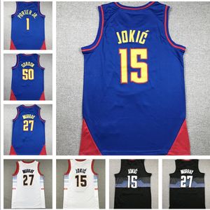 JOKIC 15 PORTIERE JR. 1 MURRAY 27 GORDON 50 Maglie da basket Camicie Top MVP Top Saldi negozio yakuda