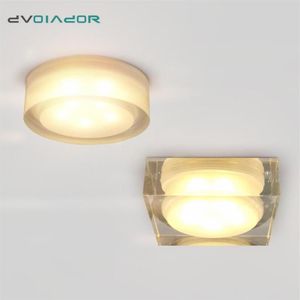 Downlights LED wdrożony w dół okrągły kwadratowy kryształowy lampa sufitowa 1 W 5W 10W Lekko punktowe do salonu Restauracja sypialnia Kawa 3168