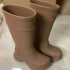 women boots Rubber Boot Outdoor Rain Boot Long Sleeve ankle boots balencaga OWFZL