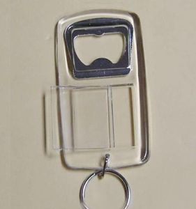 Tom Rectangle Bottle Opener Keychains Lite Beer Metal Insert PO 50XLOT SHIP6335125