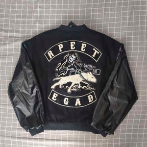 Designer Luxury representerar klassisk Evil Evil Dog Hud Hylsa High Street Thicked Baseball Jacket Cotton Jacket For Man