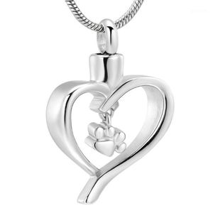XWJ10060 SHANY STEEL PET DOG CAT CHARM HANG I HOLLOW HART MEMORIAL URN Animal Ashes Holder Cremation Pendant Jewellery1309s
