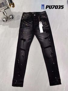 Мужские джинсы Новые мужские роскошные джинсовые джинсы дыры брюки Coolguy Biker Pants Man Micro Jeans