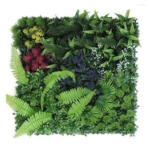 Dekorative Blumen schaffen eine ruhige Umgebung mit künstlichem grünem Grasquadrat -Plastik -Rasenanlage für Wohnzimmer El und mehr