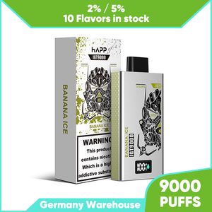 Online-Verkauf 9000Puffs Vape Einweg 9K Puffs 14ml Pod Vapers 2% 5% Nic Salt Best Taste Vape Juice Elektrische Zigarette