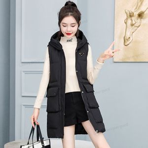 디자이너 여성 조끼 코트 패션 탑 버전 다운 재킷 여자 파카 실름 조끼 커플 의류 패션 따뜻한 겉옷 더 복어 재킷