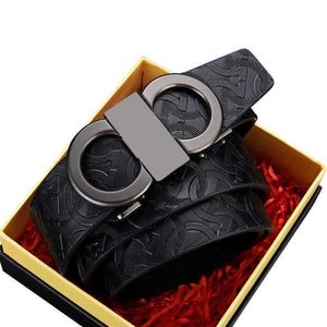 Fashion Brand Belt Men Women Belts Designer Automatic Buckle Man Young People's Jeans Business Belt Genuine Cowhide Leather M224D