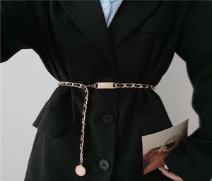 Cinture Catena d'oro per le donne Cintura in metallo argentato di alta qualità Donna Ketting Riem Punk Cintura con cinturino Jeans Cintos4986000