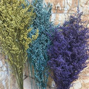 40g/30 ~ 35cm decorativo seco natural amante grama seca preservada dança flores real para sempre flor grama ramo decoração de casa 231225