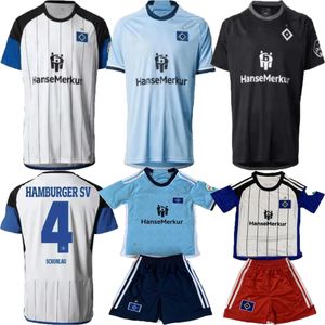 23 24 Hamburger SV Vagnoman Leibold Mens Soccer Jerseys 2024 Bilbija Kittel Benes Glatzel Konigsdorffer Home Away Football Shirt Man Kid Kit Uniforms