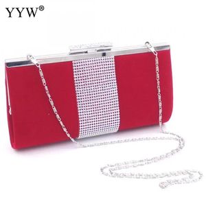 Bolsa Brand Fashion feminino Saco de festas de noite de veludo vermelho Bolsas de molduras azuis Bolsa de crossbody Bags Mulheres pequenas bolsas de embreagem preto