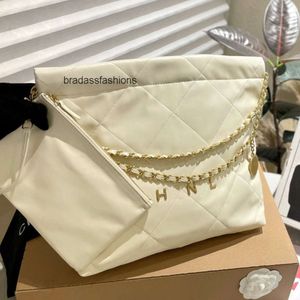 10A Mirror Quality Luxury bag designers bag Mini Bucket Bags 22 handbag 35cm shopping bag Calfskin Quilted Tote Black Purse Womens Shoulder Silver Chain Bag