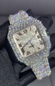 Luxury Mens Watch Movement Watches Menwatch Iced Out Watch Moissanite Watch Wristwatch Automatique Montre Designer Relógios para homens Diamond Watch Montre de Luxe 092