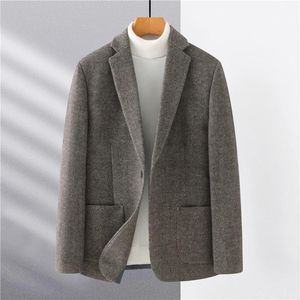 Jackets Top -Qualität -Designer -Männer für Blazer Jacke Coat 2021 Herumn Winter Männer Business Casual Solid Woll Double Breasted Suits Blazer