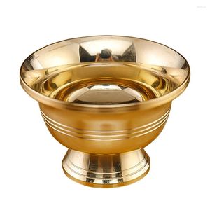 Mum Tutucular Tereyağı Yağ Lambası Altın Plaka Vintage Tealight Stand için Tapınak Tutucu