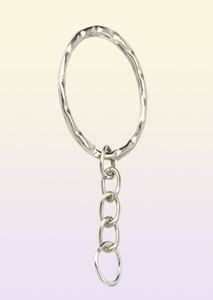 500pcs 25mm Polished Silver Color Keyring Keychain Split Ring With Short Chain Key Rings Women Men DIY Key Chains Accessories29423636430