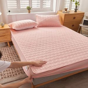 Anti Mite Mattress Cover Queen Size Winter Bed Spreads Lash Couple Cotton Waterproof Luxury Bedspreads 180x200 231225