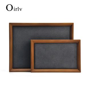 Boxes Oir Solid Wood Jewelry Display Tray Stackable Necklace Bracelet Ring Watch Drawer Organizer Showcase Jewelry Holder