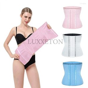 Shapers Women's Latex Ciist Trainer Corset Bomlers e Body Shapewear Mulheres em Slimming Bainha Curdura Redutora Pink Branca Branca