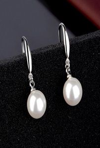 Orecchini di perle originali in argento sterling 925 per le donne oorbellen brincos pendientes9612332