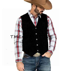 Herrenanzüge für Cowboy-Anzug, Herren-Designer-Kleidung, taktische Weste, formelle Herrenjacken, Steampunk-Manschettenknöpfe, elegante Westen