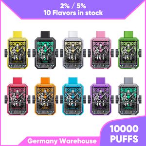 Tyskland Warehouse 10K Puffs Vape olika smaker i lager