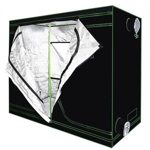 Grow Lights Tent Green plant room with Obeservation Window and Floor Tray for Indoor Flowers Vegetables Growing Reflective Mylar W293T