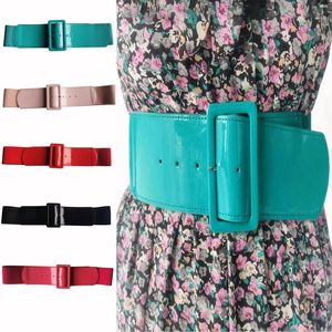 Belts Women's Belt Spring And Summer Decorative Dress Wide Waist Seal With Skirt Coat Candy Elastic Fashion Closed