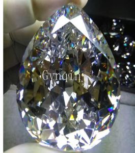 by DHL 59X455X28mm white Cubic zirconia pear Cullinan Diamond Cut gemstones from Wuzhou8882855