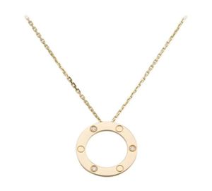 Berühmte Marke Schmuck Schraube LIEBE Halskette für Frauen Mädchen 316L Titan Stahl Rutsche Anhänger Neckalce Kragen Collier Femme Klassische 3271663