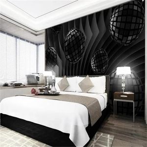 Tapety 3D Tapeta Tapeta Space Black Float Maluat Mural Sypialnia Kuchnia Kuchnia Nowoczesna dekoracja domu Tapety Pape ścienne