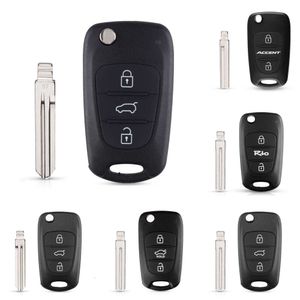 Обновление автомобиля KEYYOU обновление корпуса дистанционного ключа для Hyundai I20 I30 IX35 I35 Accent Kia Picanto Sportage K5 3 кнопки складной чехол для дистанционного ключа