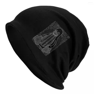 Berets Linux Penguin Beanie Hats Bash Commands Bonnet Unisex Adult Funny Kpop Knit Hat Autumn Design Elastic Caps