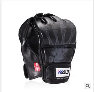 Grappling MMA Handschuhe PU Boxsack Boxhandschuhe SchwarzWeiß W8861 231225