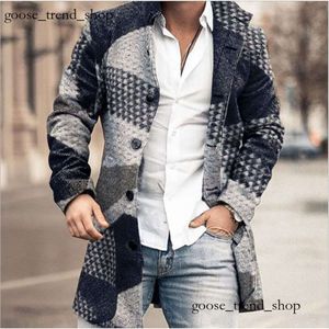 Mężczyzn Cairing Marka Casual Anglia Style długie S moda Fashion Płaszcze Rów Windbreaker Spring Jackets Męskie męskie 992