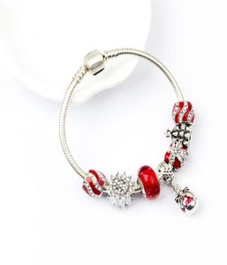 Europa und die Vereinigten Staaten Strands DIY Perlen Weihnachtsstil Armband Mode Schnee Schmuck Weihnachtsgeschenke Whole8503494