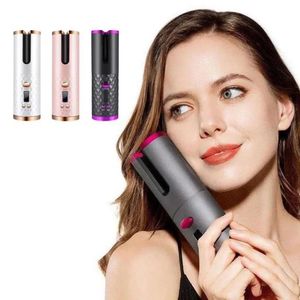 Irons LCD PRODEMBESS Automatyczne obrotowe obracające się do włosów Waver Waver Curling Iron Wireless