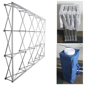 Supplies 300cm*300cm Aluminum flower Wall stand frame for Tradeshow Straight Tension Banner Exhibition Display Stand Trade Show Wall